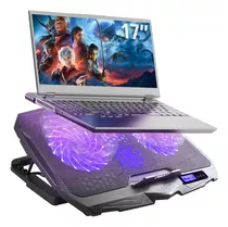 Suporte Gamer P/ Notebook 17  Cooler Led 4 Ventoinhas Ac332