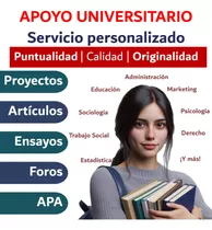 Apoyo Universitario Deber Tarea Trabajo Ensayo Proyecto Tt