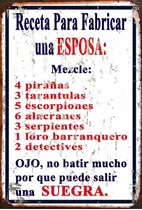 Cartel Chapa Tipo Antiguo No Esmaltado Barcacoa Regalo