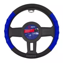 Cubre Volante Deportivo Auto Sparco Gris Rojo Azul