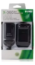 Kit Bateria Cargador Cable Carga Y Juega 4800mha Xbox 360