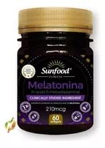 Suplemento Em Cápsula Sunfood  Melatonina Suplemento De Melatonina Melatonina Suplemento Sabor  Without Flavor Em Pote De 100g 60 Un