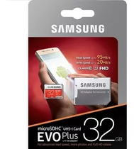 Tarjeta De Memoria Samsung Mb-mc32ga/eu  Evo Plus Con Adaptador Sd 32gb