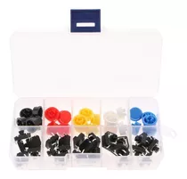 Kit 25 Push Button 12x12 Chave Táctil Com Capa 