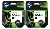 Super Promoção !!! Kit 2x Cart. Hp 664xl Preto Original !!!