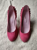 Zapatos Gamuzados Fucsia Sybil Vane Nro. 37. Hermosos!!!