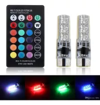 Ampolleta Led Auto T10 Cola Pez Rgb Con Control Remoto