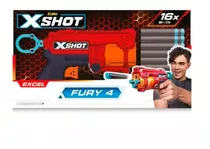 Lançador De Dardos - X-shot Red - Fury 4 - 16 Dardos - Cand