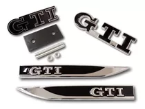 Kit Emblema Golf Gti Grade Dianteiro Lateral Traseira Metal