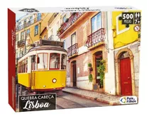 Quebra Cabeça 500 Pçs Bondinho Cidade Lisboa Portugal Europa