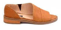 Sandalias Chatitas Balerina Abierta Mujer Zapato Moda Cuero