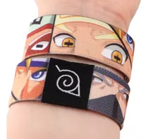 1 Pulseira Bracelete Naruto Elástica Estilosa