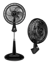 Ventilador Samurai, Blanco Gris 6 Aspas 3 En 1