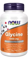 Glycine Glisina Glicina Now 1000mg 100 Veg Cápsulas Usa