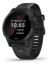 Relógio Garmin Forerunner 945 Music Spotify Gps Smartwatch, Cor Da Capa: Preto, Cor Da Malha: Preto, Cor Da Moldura: Preto