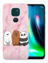 Funda De Diseño Moto G9 Play Osos Escandalosos Moto E7 Plus