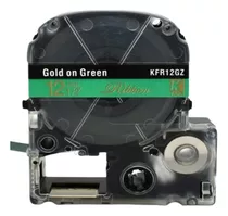 Fita Cetim Comp Rotulador Epson Verde 12mm Lw-300 Kfr12gz 