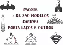 Pacote Vetores Cabides Porta Laços E Outros Laser Router Cnc