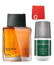 Perfume Salvaje + Desodorante Roll On + Bolsa Regalo Esika