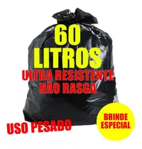 Saco De Lixo 60 Litros Reforçado 100 Micras Grosso 100un C