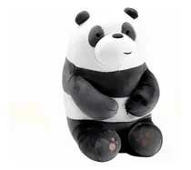 Miniso Peluche De Panda Sentado Osos Escandalosos 30cm We Bare Bears Confeccionado En Suave Felpa