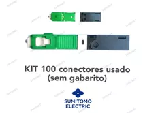 100 Fast Conector Óptico Reutilizável Sc Apc (sem Gabarito)