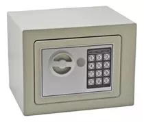 Caja Fuerte De Seguridad Electrónica Codigo Digital Y Llave Color Gris