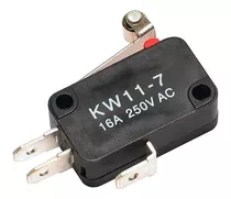 (100 Peças) Chave Micro Switch Kw11-7-2 14mm C/roldana