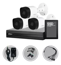 Kit Seguridad Dahua Cctv Dvr 4ch + 3 Camara 2mp 1080p +disco