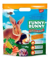 Ração Funny Bunny Delícias Da Horta Para Coelho Gerbil 1,8kg