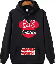 Buzos Sacos Hoodies Para Niñas Minnie Mouse Personalizado