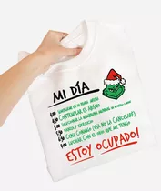 Polera Estampada Agenda Del Grinch