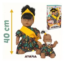 Brinquedo Boneca Ayana Negra Menina