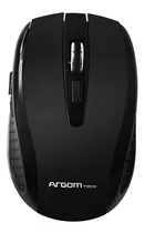 Mouse Inalambrico Argom 2.4g Black Color Negro