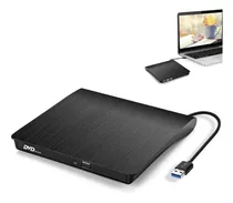 Gravador Cd/dvd Externo Usb 3.0 Slim Mac Note Ultrabook Pc