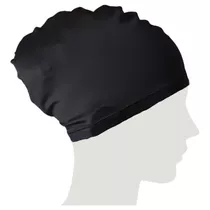 Gorro Deportivo Negro  Para Cabello Largo 