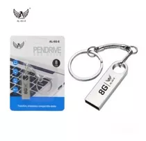 Pen Drive De Metal 8 Gb Com Chaveiro Som Altomotivo