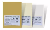 12x Papel Metallic Colordrop A4 10fls 250g ( Escolha Cor )