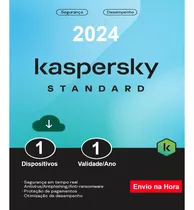 Kaspersky Antivírus Standard 1 Dispositivo 1 Ano