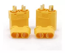 5xconector Xt90 Com Capa Proteção De Fio Bateria Avião Drone