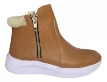 Botas Botinetas Mujer Cuero Suela Otoño Invierno Sposami