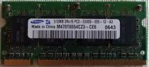 Memoria Samsung Ddr2 512mb 800mhz Original(m470t6554cz3-ce6)
