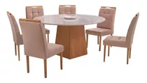 Mesa De Jantar 1,50x1,50 Com Oito Cadeiras - Tampo De Vidro