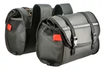 Alforjas Para Moto Impermeables Bolsos Capacidad Total 44 L Color Negro