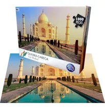 Jogo Quebra Cabeça Taj Mahal 1000 Pçs Monumento Índia Puzzle