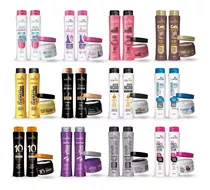 12 Produtos (04 Kits) Shampoo, Condicionador + Máscara