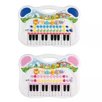  Piano Teclado Musical Infantil Sons Eletrônico Com Gravador