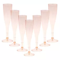 Copas De Vino De Oro Rosa De Plástico Purpurina Rosa, ...