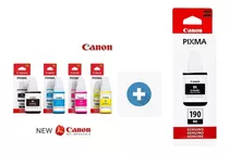 Kit 4 Tinta Canon Gl190 G3100 G2100 G3102 Gl-190 G3100  + 01 Black Extra Original