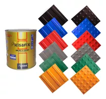 Piso Tátil Alerta/direcional 25x25cm Pvc 20pçs+2 Cola 750g